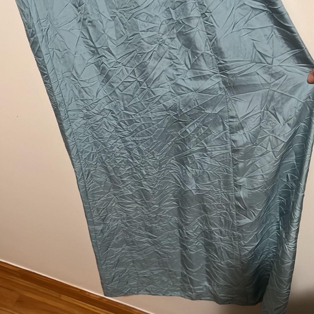 INC International Concepts 100% silk maxi dress - light blue - size 8 - Picture 7 of 8
